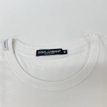 DOLCE&GABBANA ドルチェアンドガッバーナ F8J32T HP75Y ホワイト D&G L'Originale プリントTシャツ トップス