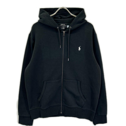 POLObyRalphLauren ポロラルフローレン 710888282001 22年 ブラック ダブルニット フルジップ フーディ トップス