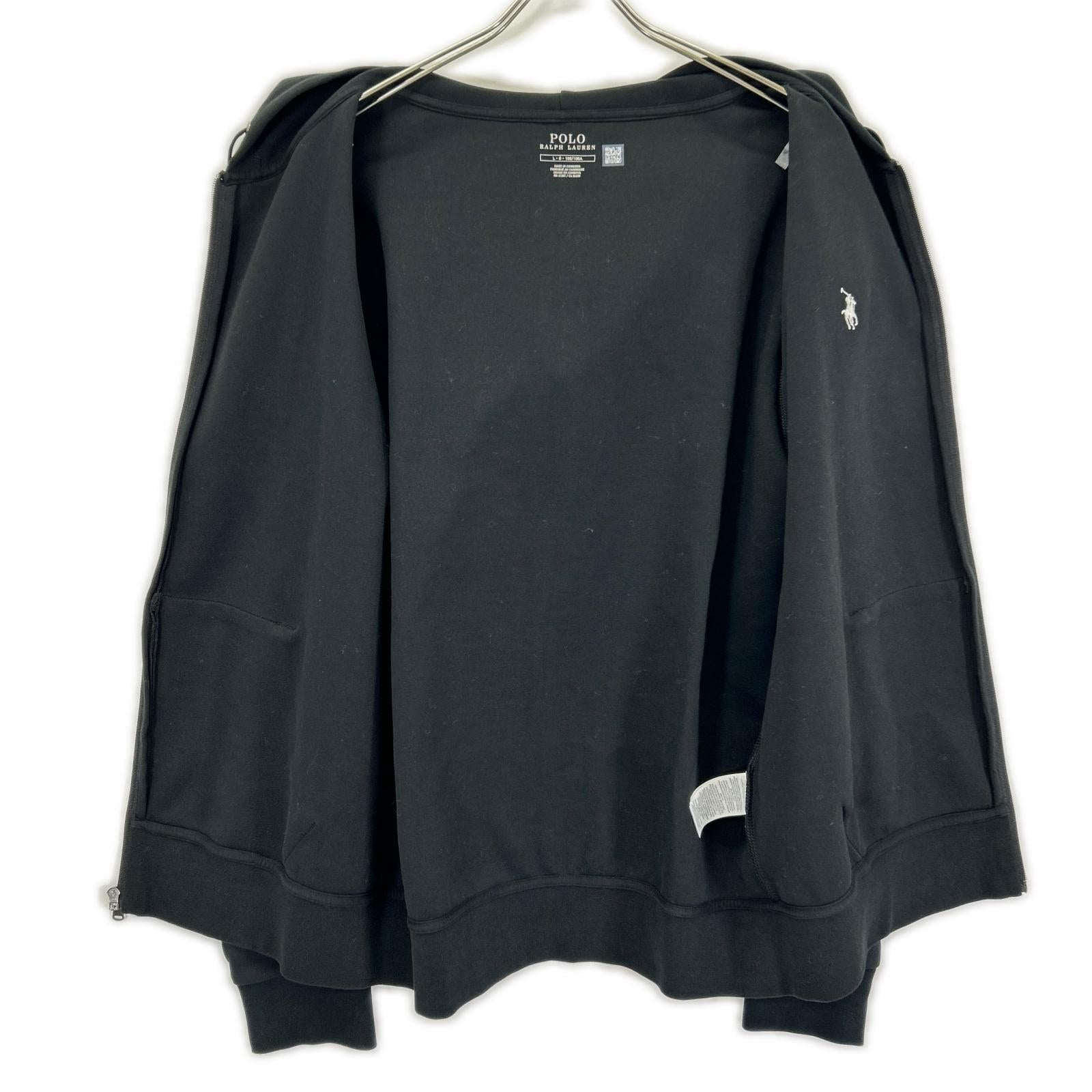 POLObyRalphLauren ポロラルフローレン 710888282001 22年 ブラック ダブルニット フルジップ フーディ トップス