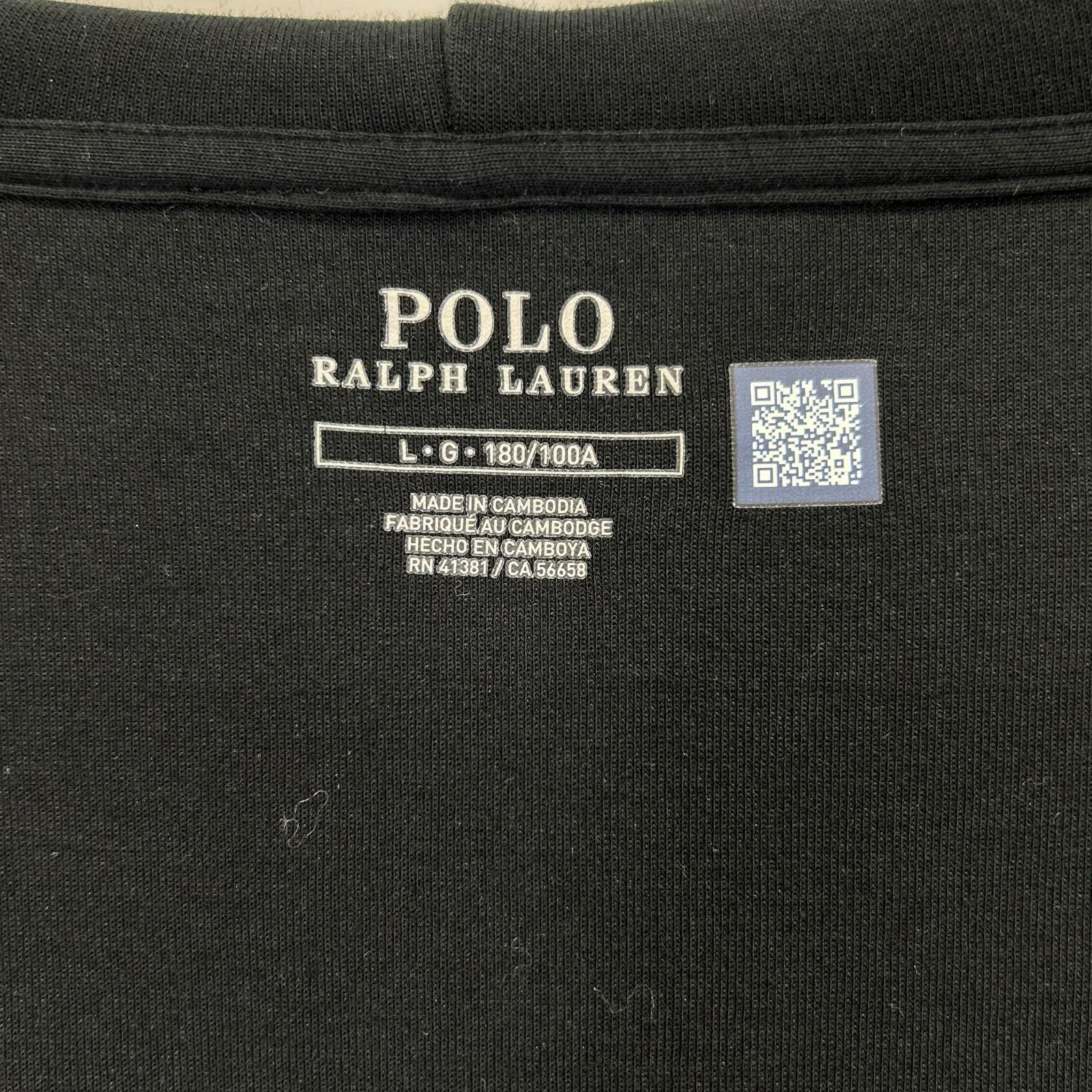 POLObyRalphLauren ポロラルフローレン 710888282001 22年 ブラック ダブルニット フルジップ フーディ トップス