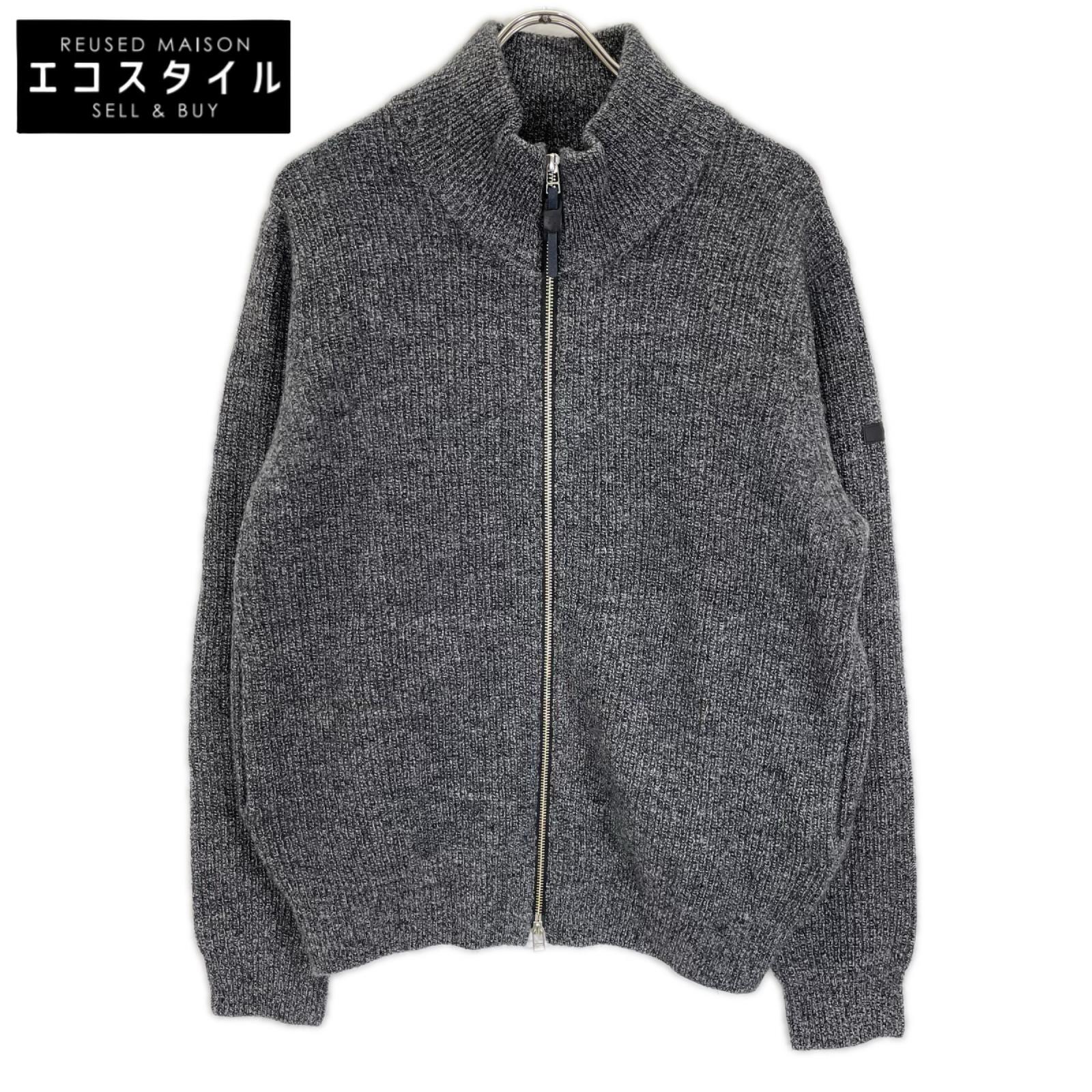 LANVIN COLLECTION ランバンコレクション 258904 グレー ウルトラファインメリノウール ZIP カーディガン ジャケット