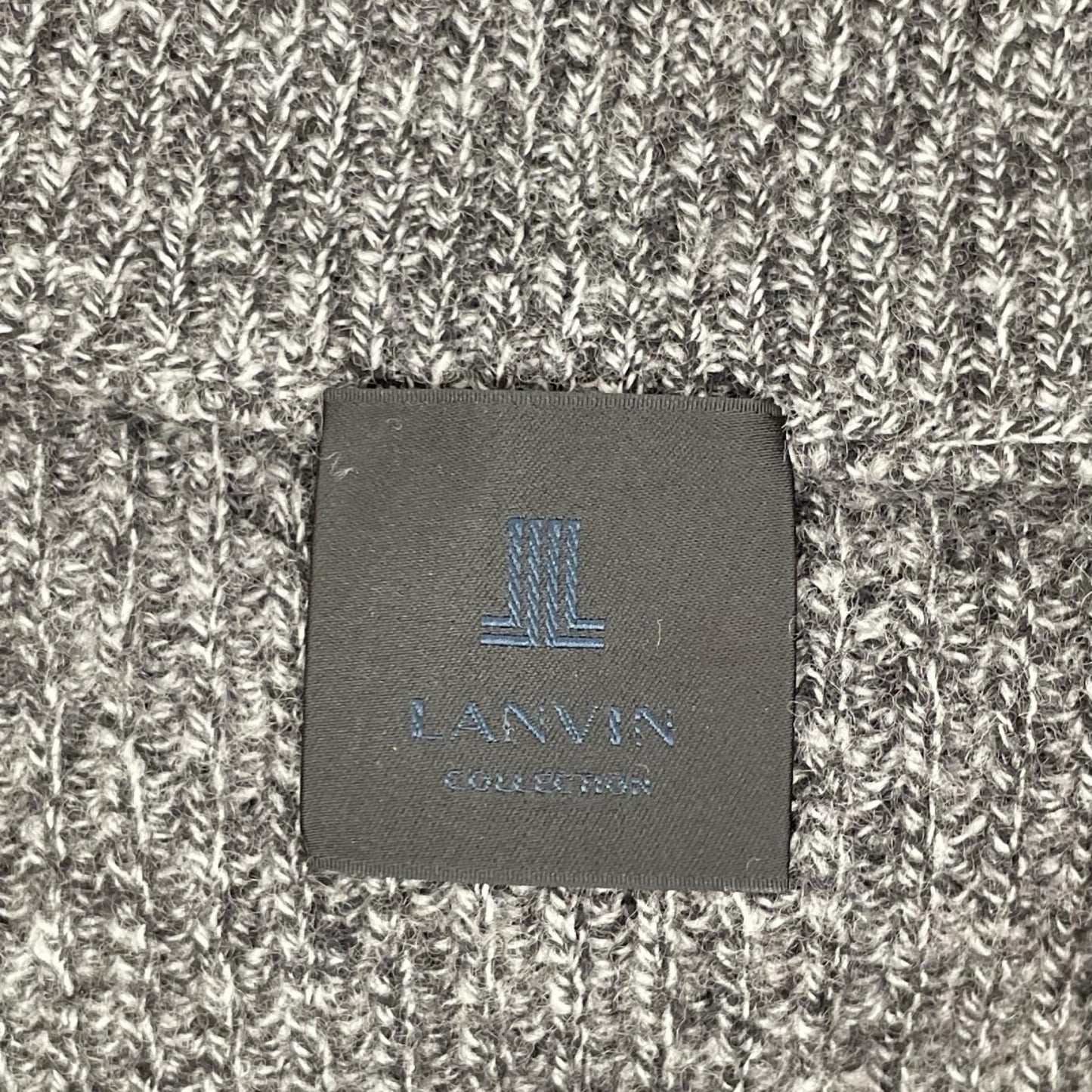 LANVIN COLLECTION ランバンコレクション 258904 グレー ウルトラファインメリノウール ZIP カーディガン ジャケット