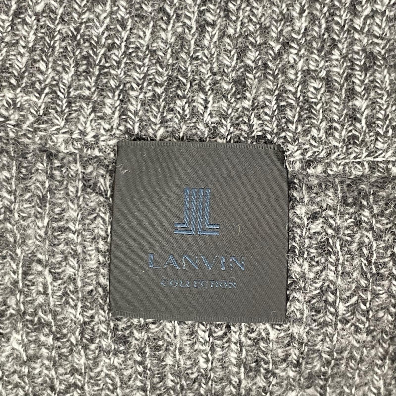 LANVIN COLLECTION ランバンコレクション 258904 グレー ウルトラファインメリノウール ZIP カーディガン ジャケット
