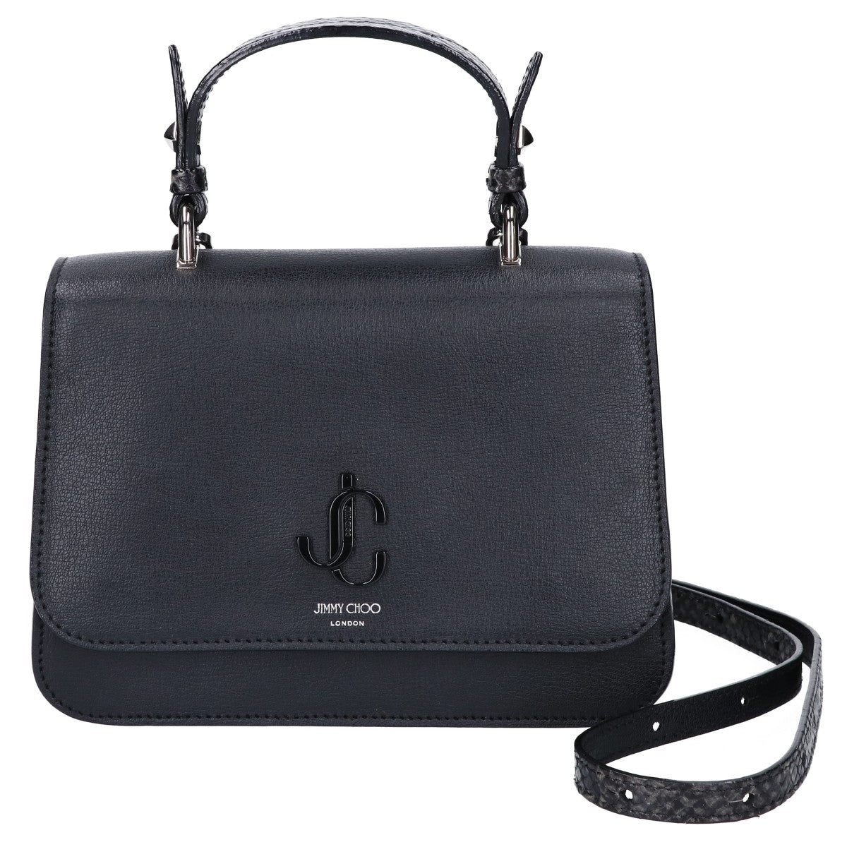 JIMMY CHOO ジミーチュウ 【新品同様】JC トップハンドル S 2WAY ハンドバッグ
