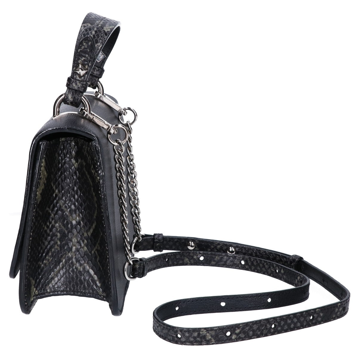 JIMMY CHOO ジミーチュウ 【新品同様】JC トップハンドル S 2WAY ハンドバッグ