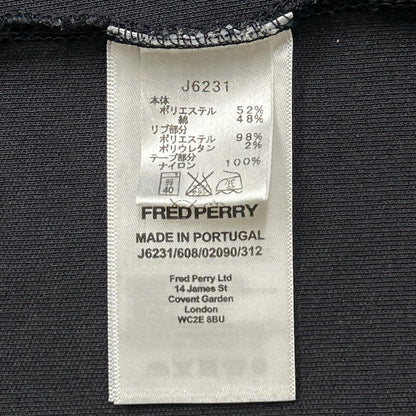 FRED PERRY フレッドペリー J7231 ネイビー×グレー ポルトガル製 ローレル リース テープド トラック ジャケット ジャケット