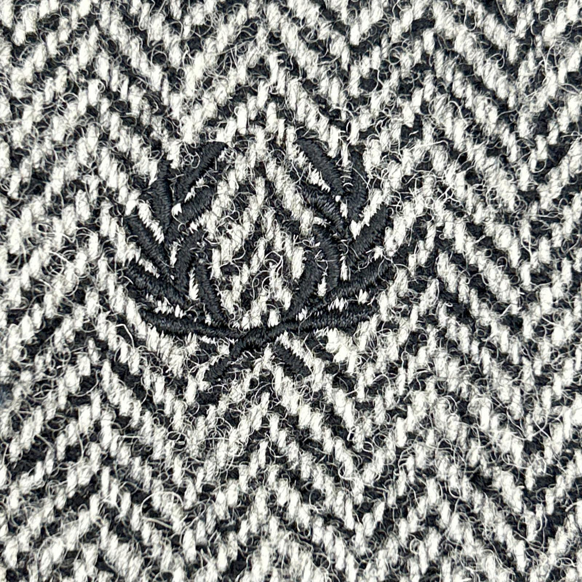 FRED PERRY Fred Perry × Harris Tweed J8150 gray herringbone wool Harrington jacket jacket