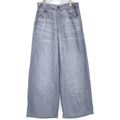 DOUBLE STANDARD CLOTHING ダブルスタンダードクロージング 26AW グレー テンセルワイドデニムパンツ ボトムス