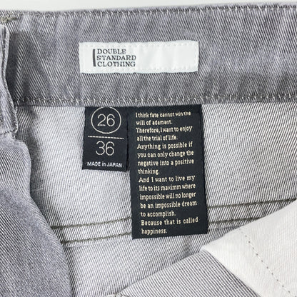 DOUBLE STANDARD CLOTHING ダブルスタンダードクロージング 26AW グレー テンセルワイドデニムパンツ ボトムス