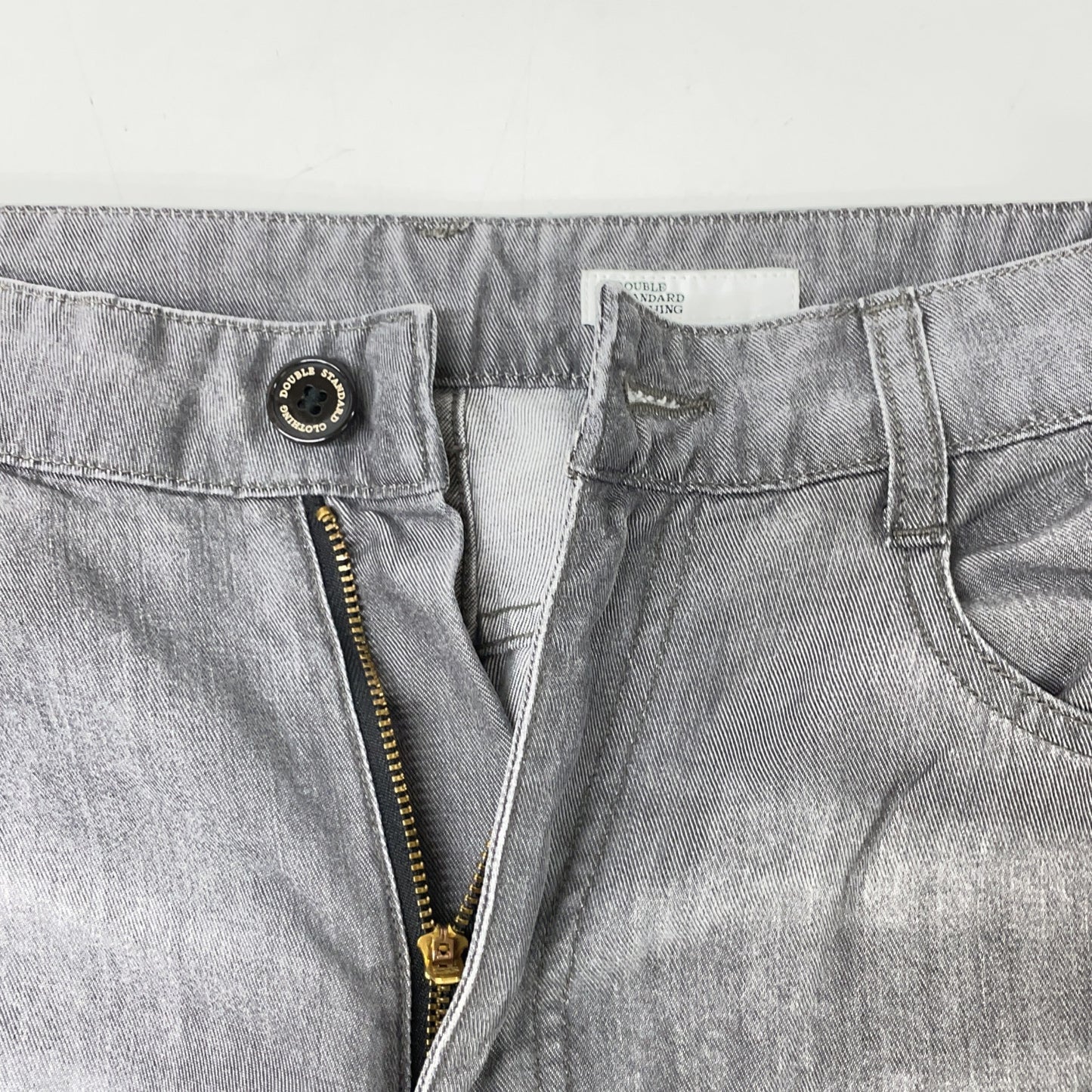 DOUBLE STANDARD CLOTHING ダブルスタンダードクロージング 26AW グレー テンセルワイドデニムパンツ ボトムス