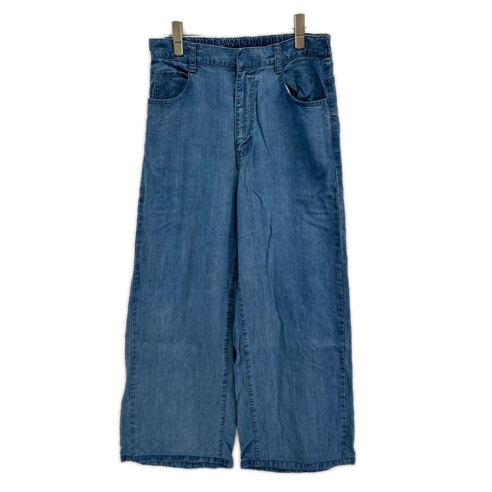 DOUBLE STANDARD CLOTHING ダブルスタンダードクロージング 25年 ブルー テンセルデニムワイドパンツ ボトムス