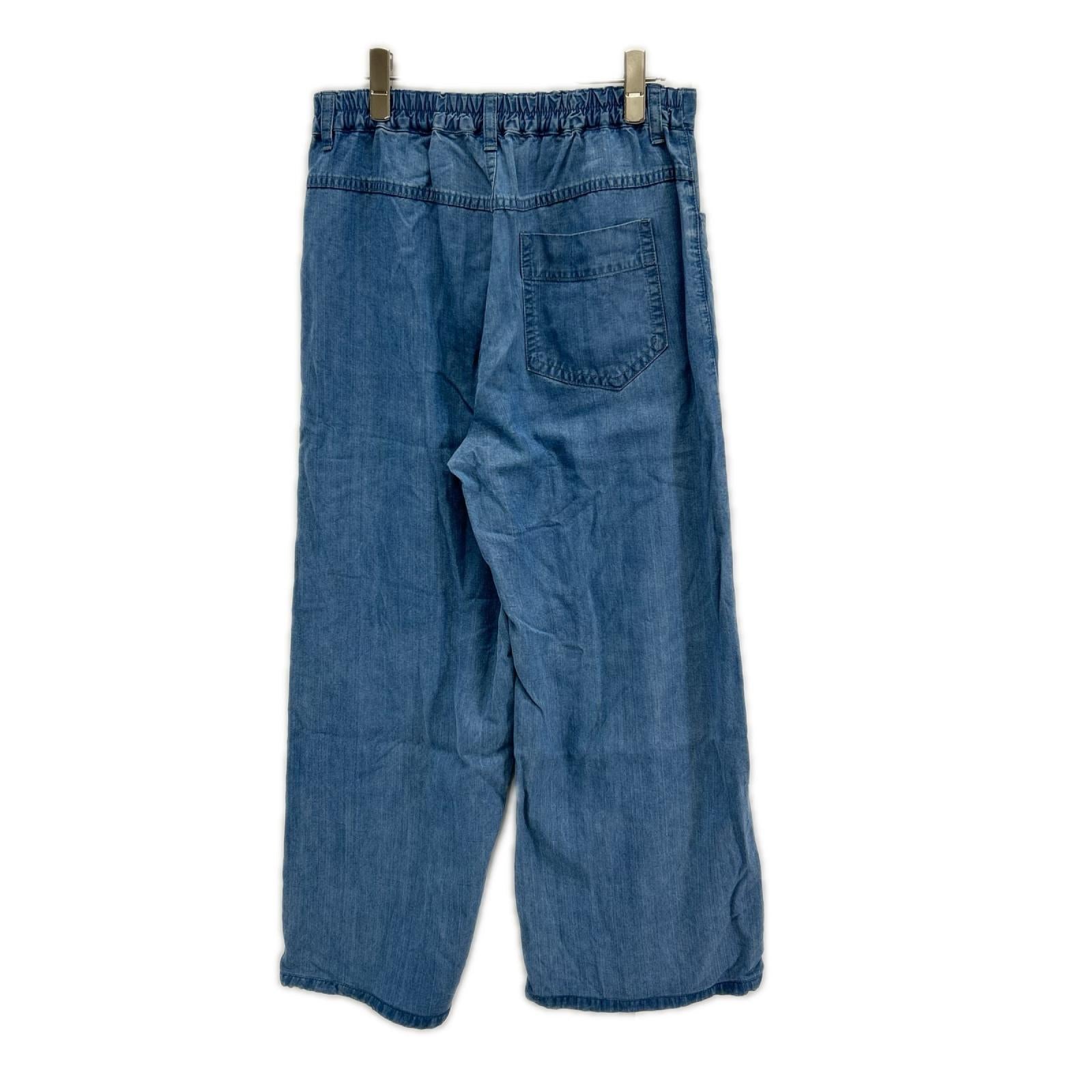 DOUBLE STANDARD CLOTHING ダブルスタンダードクロージング 25年 ブルー テンセルデニムワイドパンツ ボトムス