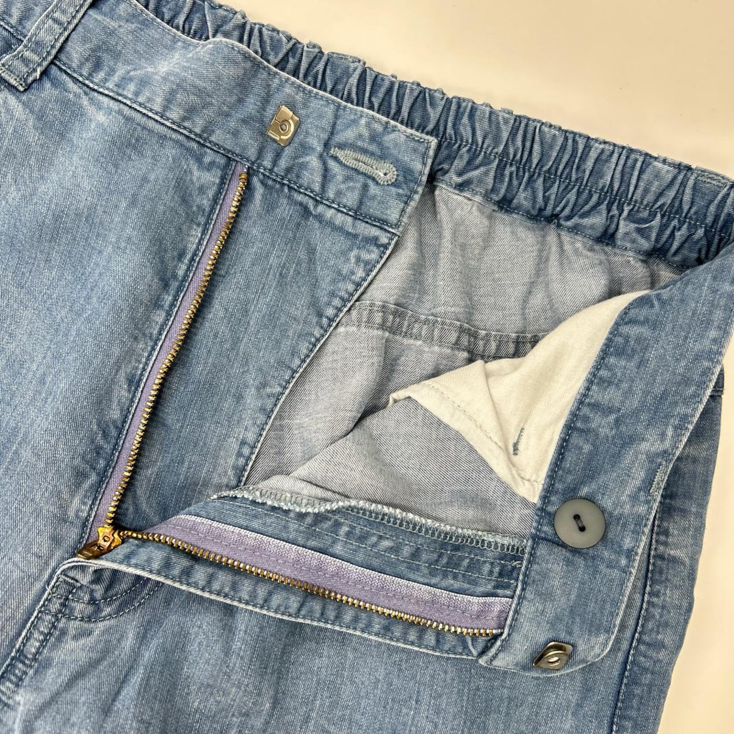 DOUBLE STANDARD CLOTHING ダブルスタンダードクロージング 25年 ブルー テンセルデニムワイドパンツ ボトムス