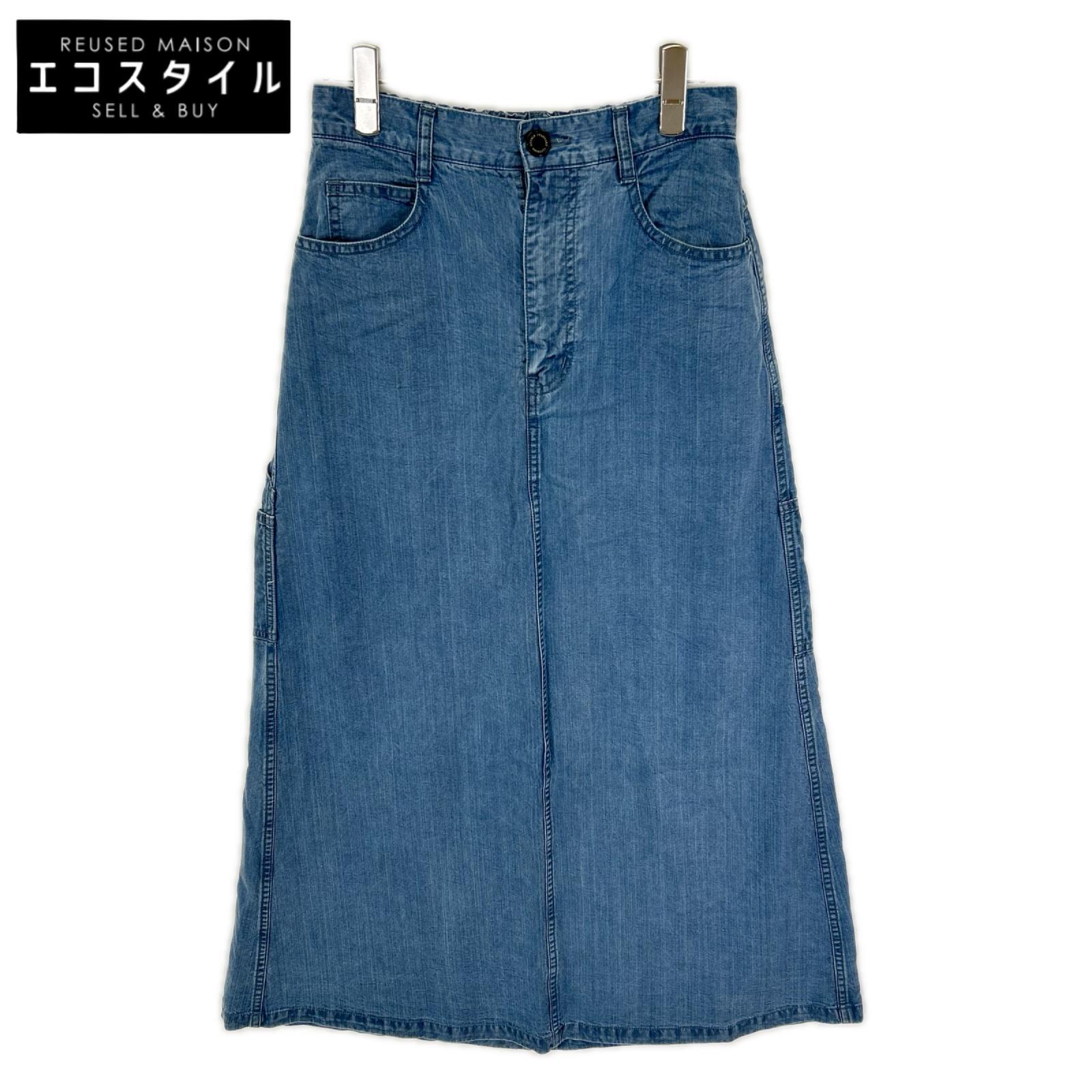 DOUBLE STANDARD CLOTHING ダブルスタンダードクロージング 26年 ブルー テンセルデニム ロングスカート スカート