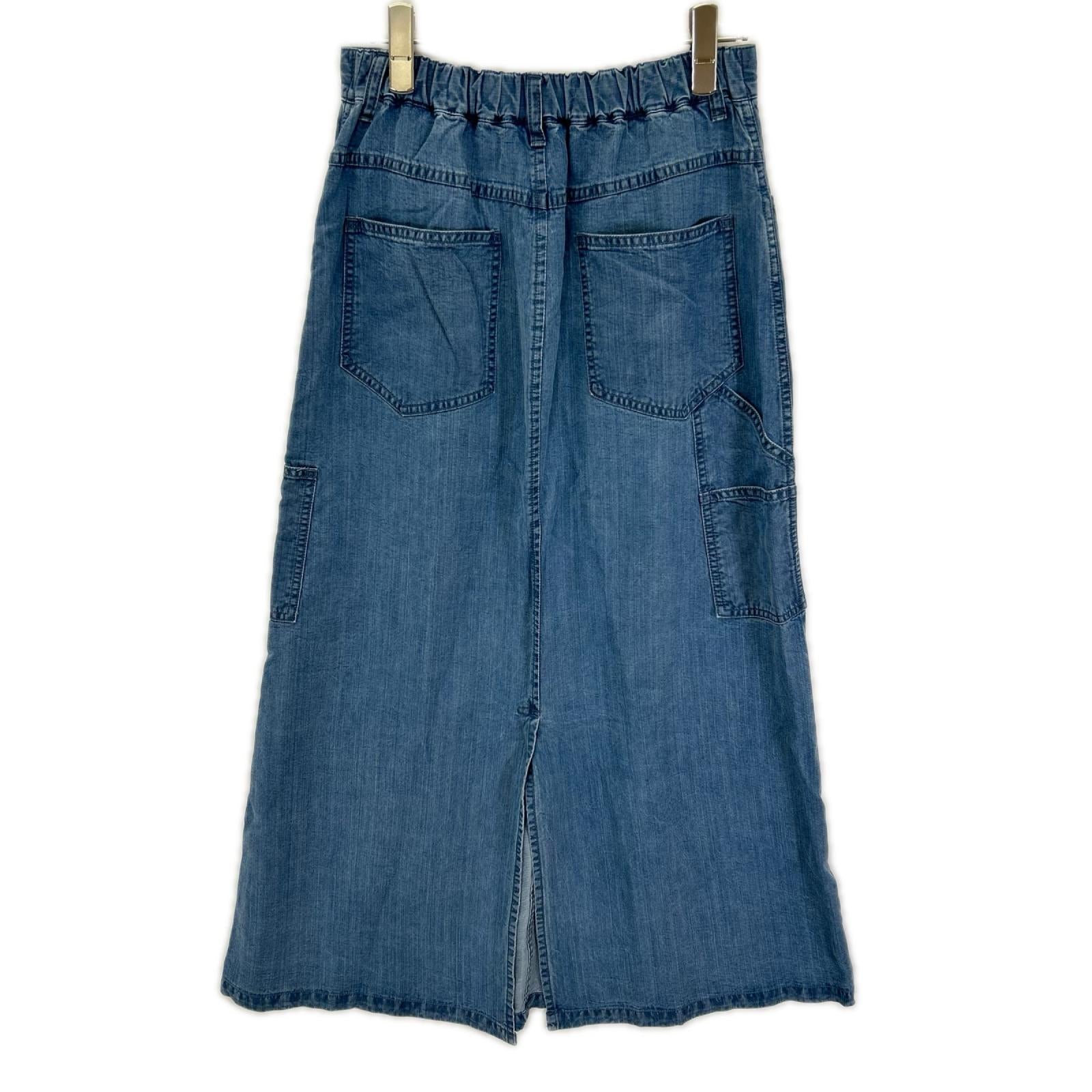 DOUBLE STANDARD CLOTHING ダブルスタンダードクロージング 26年 ブルー テンセルデニム ロングスカート スカート
