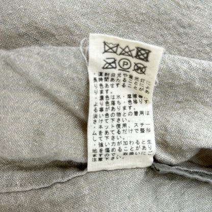 JURGEN LEHL ヨーガンレール J0182FJ601 18SS ベージュ 綿麻 比翼 ノーカラー ジャケット ジャケット