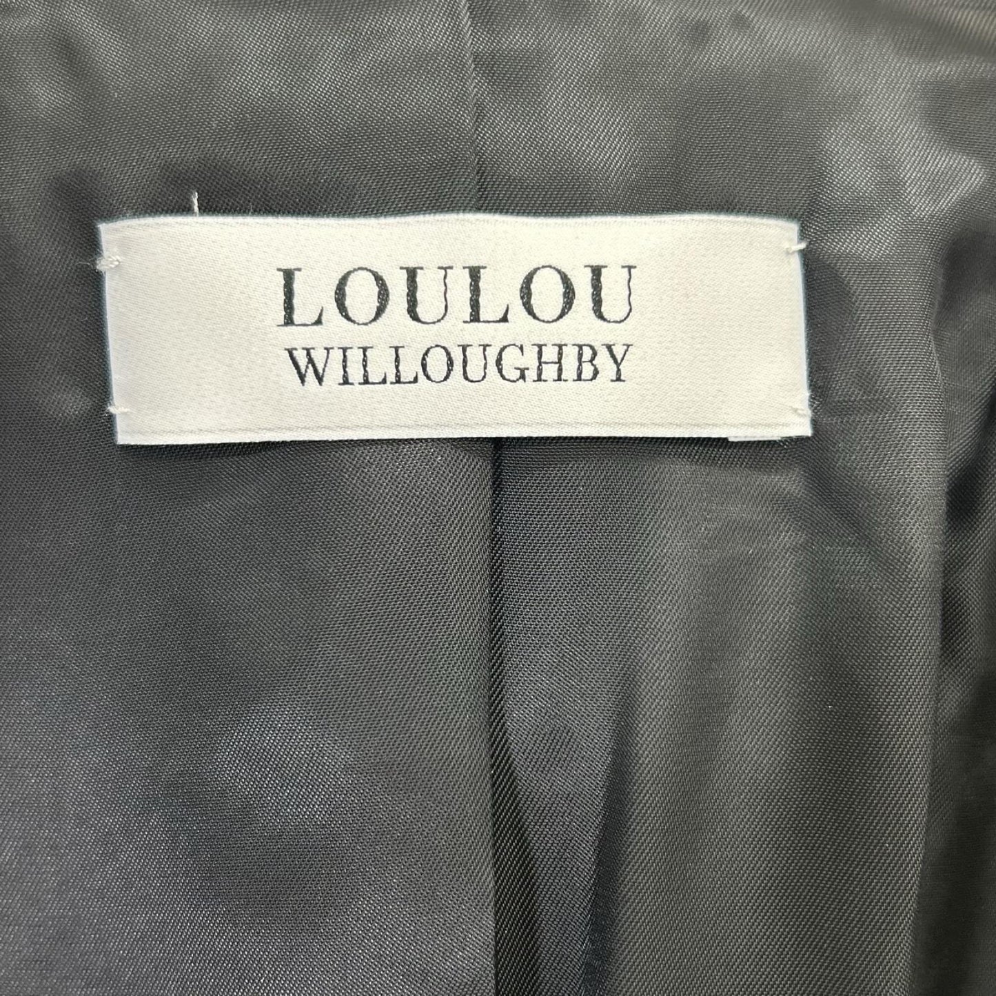 Loulou Willoughby ルルウィルビー 25年 ブラウン ガンクラブチェックシングルジャケット ジャケット