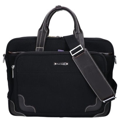 PaulSmith ポールスミス キャンバス/レザー 2WAY ビジネスバッグ ブリーフケース ビジネスバッグ ブリーフケース