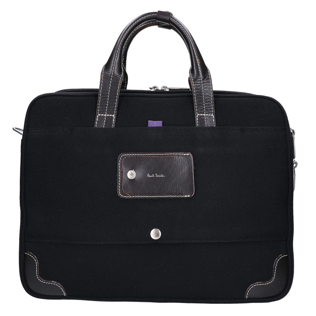 PaulSmith ポールスミス キャンバス/レザー 2WAY ビジネスバッグ ブリーフケース ビジネスバッグ ブリーフケース