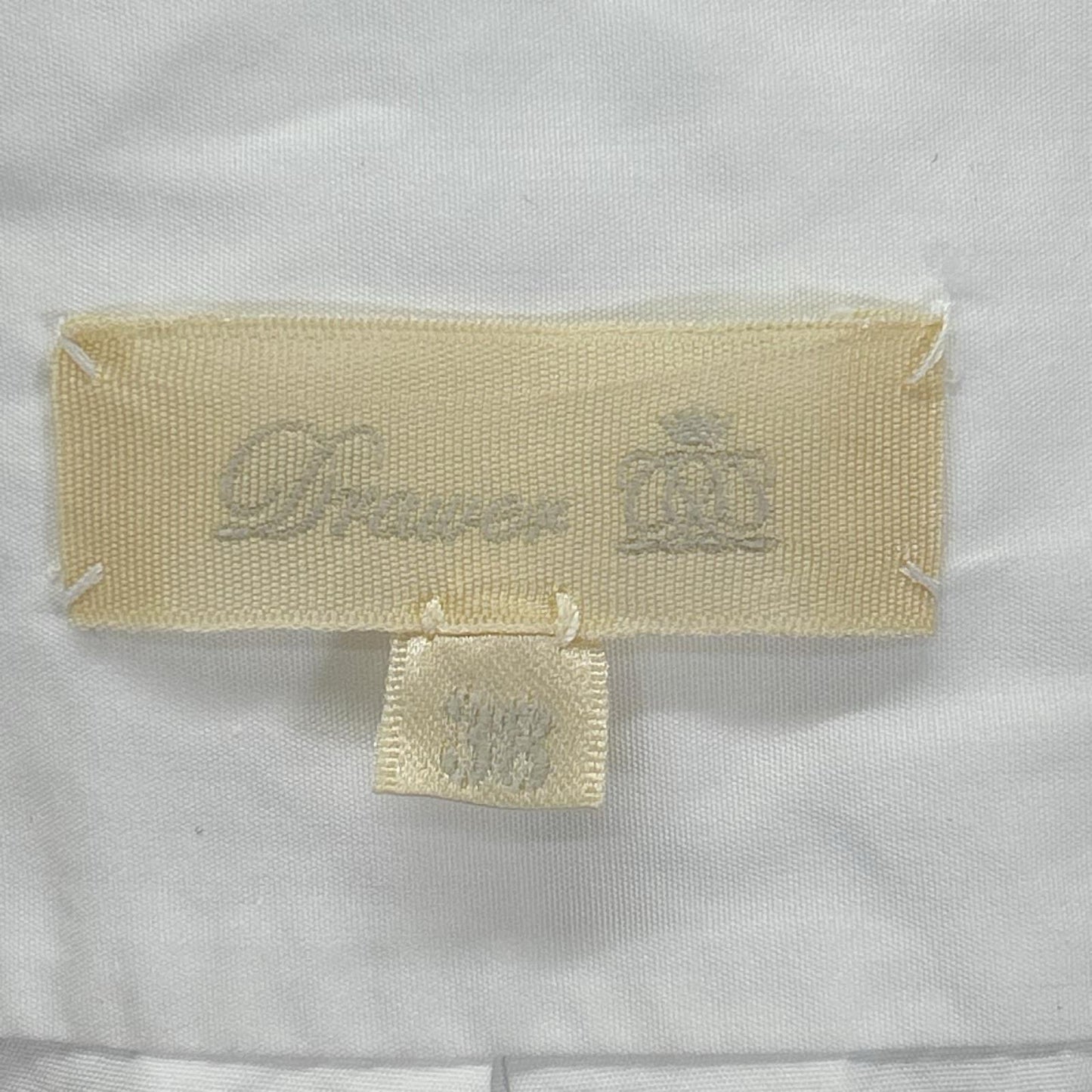 DRAWER ドゥロワー ホワイト フロントフリルクルーネックシャツ トップス