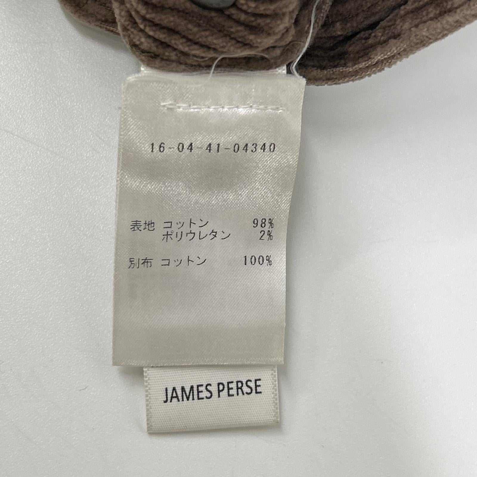 JAMES PERSE ジェームスパース WWWA1698 ブラウン コットンコーデュロイ フレアパンツ ボトムス