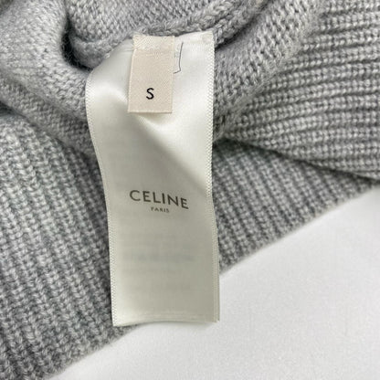 CELINE セリーヌ 2A00O152I グレー エディ期 カシミヤ グルメット カーディガン トップス