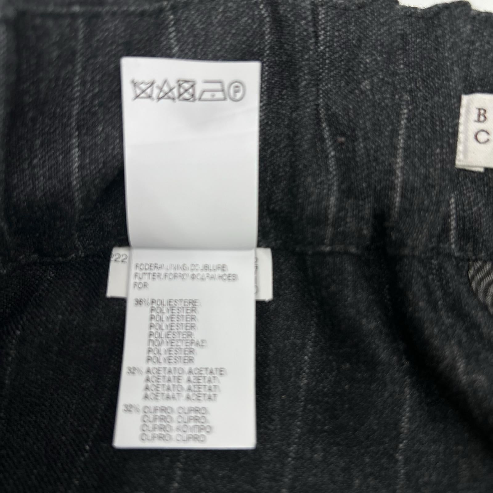 BRUNELLO CUCINELLI ブルネロクチネリ MB083P8176 チャコールグレー ストライプ ファインウール トラウザーズパンツ ボトムス