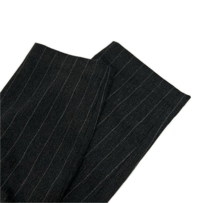 BRUNELLO CUCINELLI ブルネロクチネリ MB083P8176 チャコールグレー ストライプ ファインウール トラウザーズパンツ ボトムス