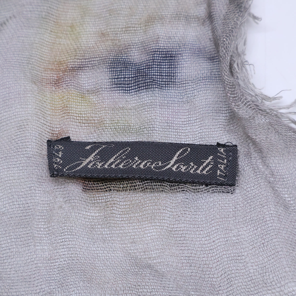 Falierosarti micro-modal silk stole with human-face print
