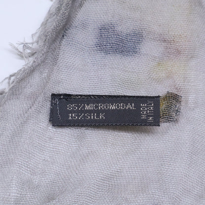 Falierosarti micro-modal silk stole with human-face print
