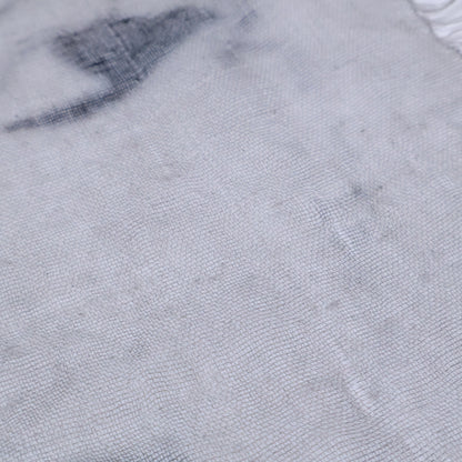 Falierosarti micro-modal silk stole with human-face print