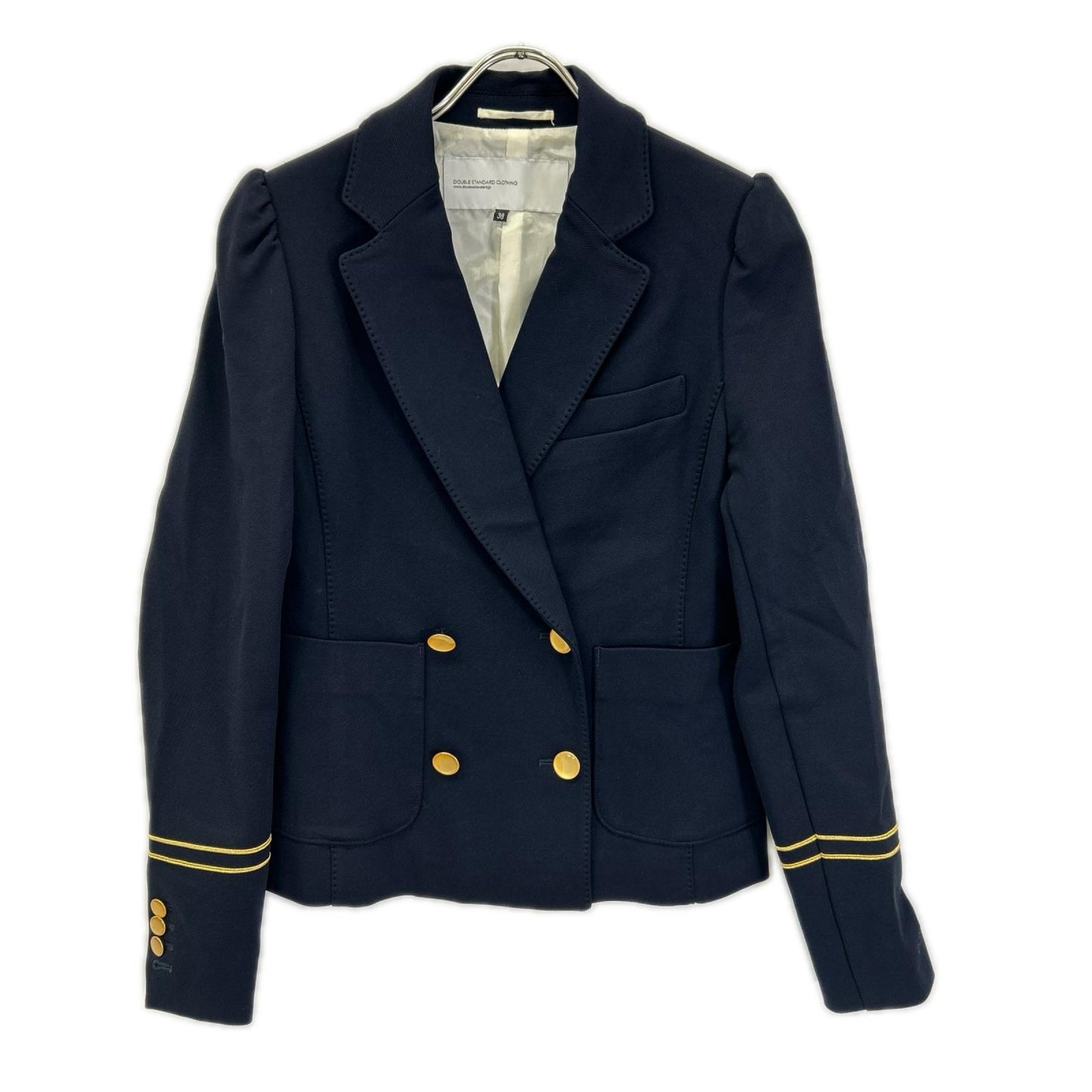 DOUBLE STANDARD CLOTHING ダブルスタンダードクロージング ネイビー クラシック ダブルブレストジャケット ジャケット