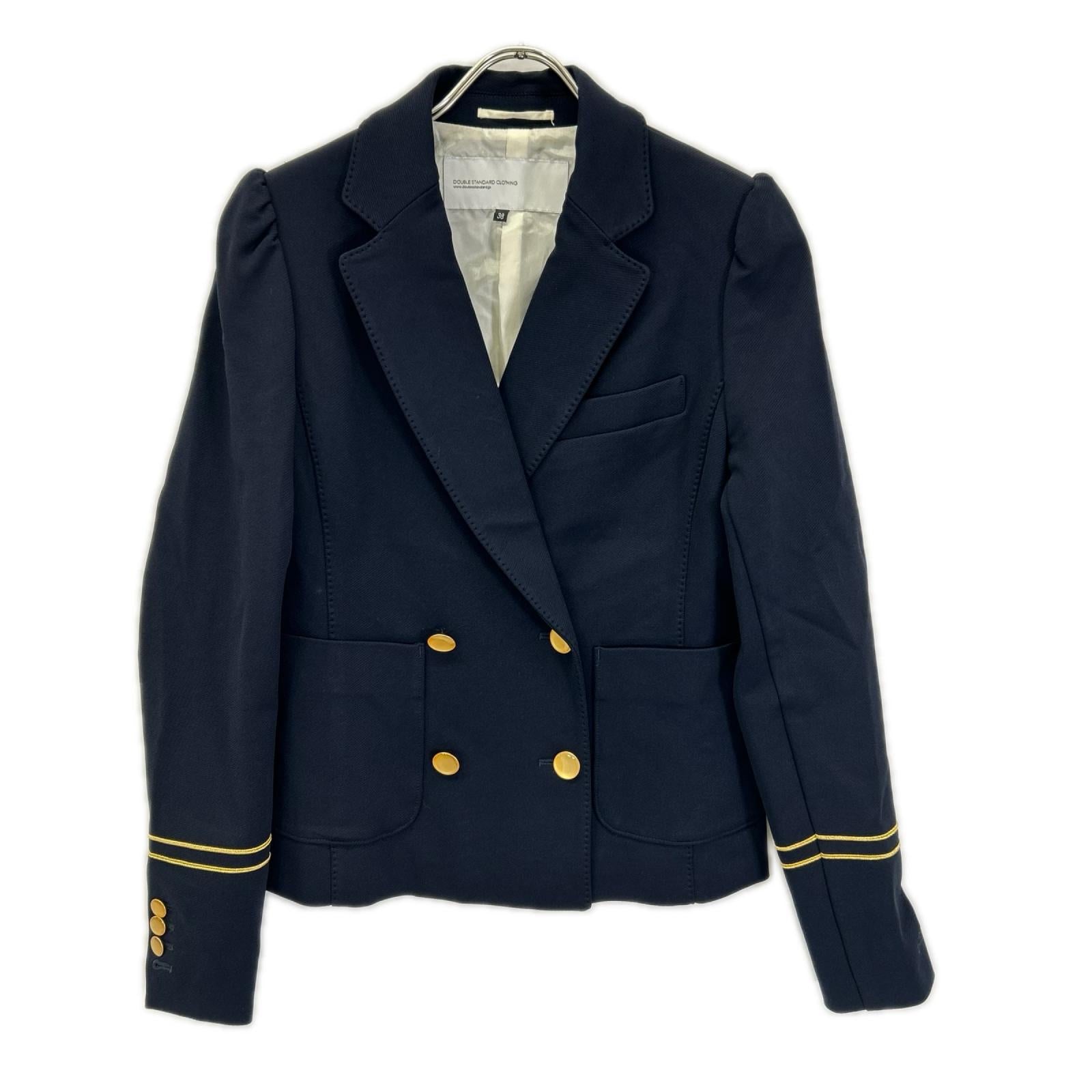 DOUBLE STANDARD CLOTHING ダブルスタンダードクロージング ネイビー クラシック ダブルブレストジャケット ジャケット