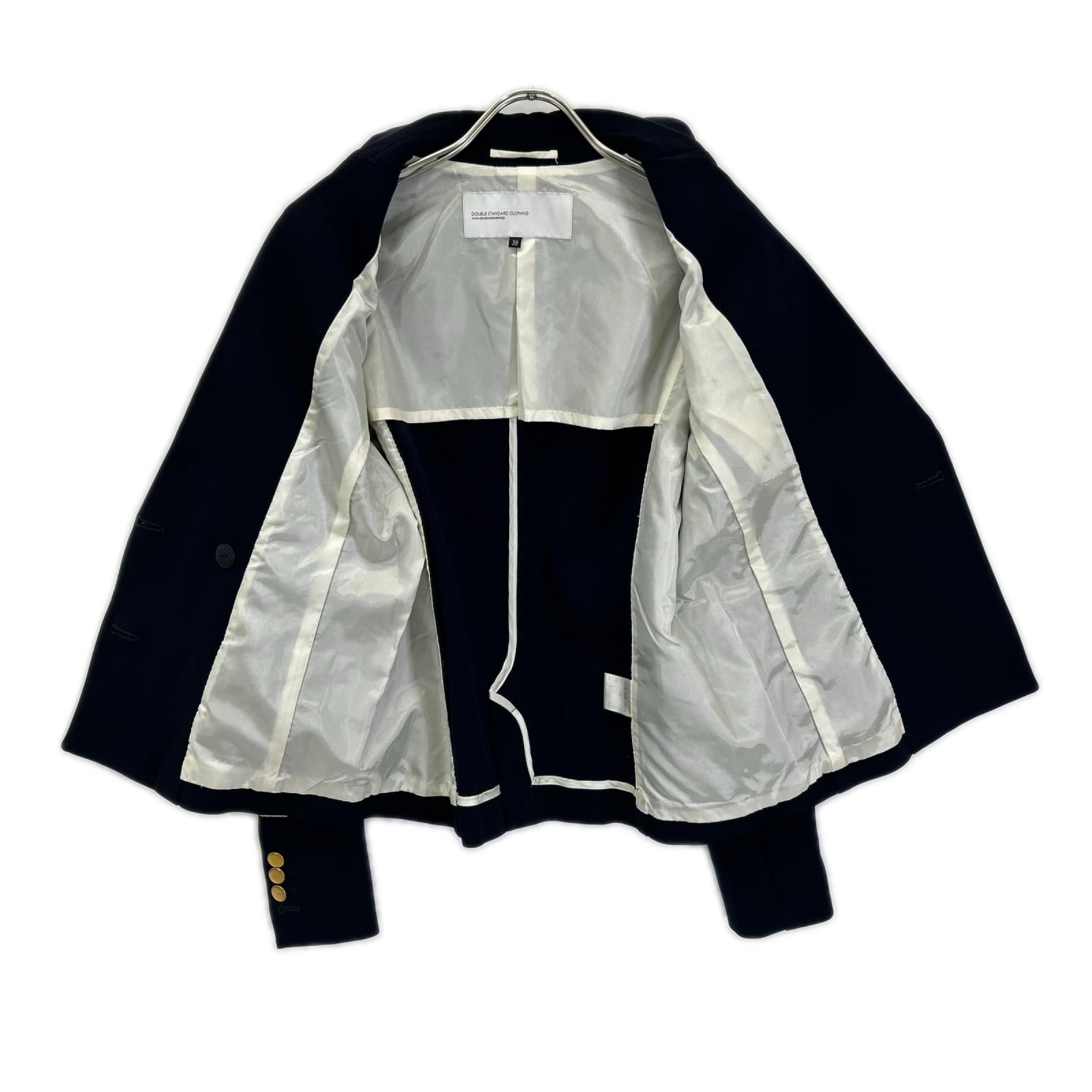 DOUBLE STANDARD CLOTHING ダブルスタンダードクロージング ネイビー クラシック ダブルブレストジャケット ジャケット