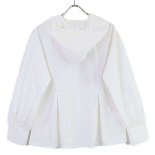 253103 White UV-protection water-repellent hoodie Jacket