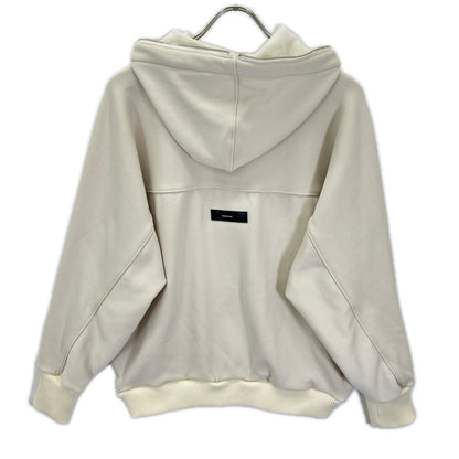 ESSENTIAL エッセンシャル ホワイト LONG STAPLE cotton bomber ジップパーカー トップス