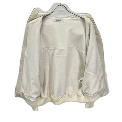 ESSENTIAL エッセンシャル ホワイト LONG STAPLE cotton bomber ジップパーカー トップス