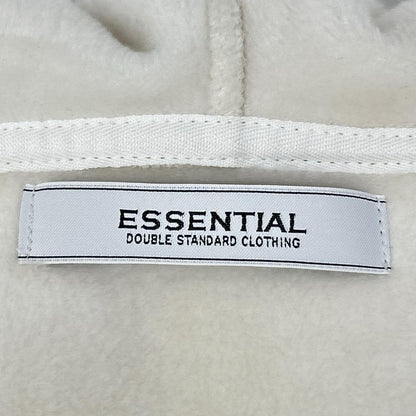 ESSENTIAL エッセンシャル ホワイト LONG STAPLE cotton bomber ジップパーカー トップス