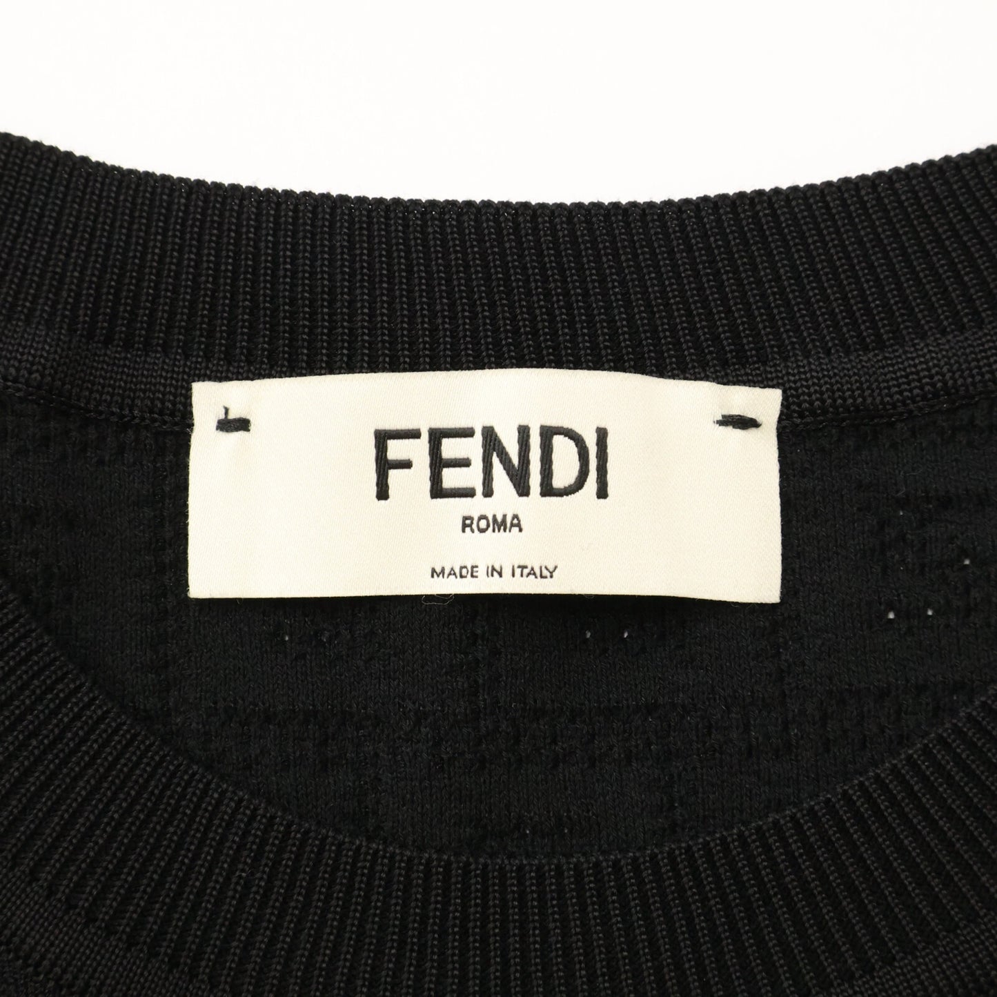 FENDI フェンディ 【美品/国内正規/24年製】FZDD59 ズッカ柄 ショートスリーブミディドレス/ ワンピース