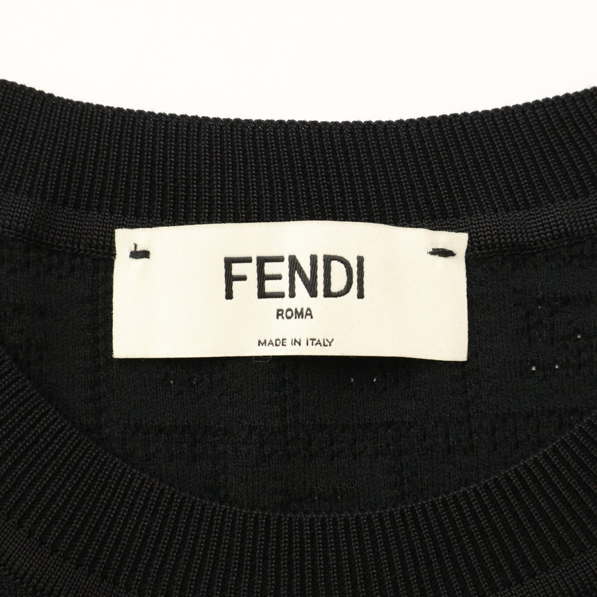 FENDI フェンディ 【美品/国内正規/24年製】FZDD59 ズッカ柄 ショートスリーブミディドレス/ ワンピース