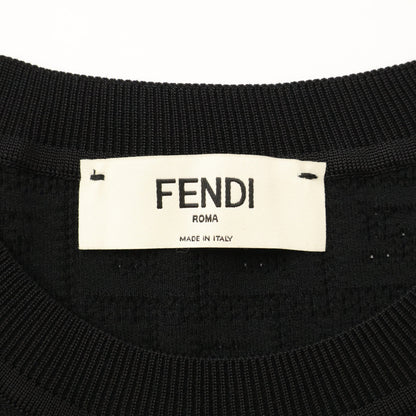 FENDI フェンディ 【美品/国内正規/24年製】FZDD59 ズッカ柄 ショートスリーブミディドレス/ ワンピース