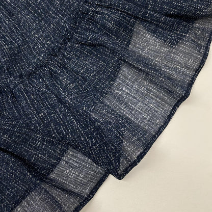 DOUBLE STANDARD CLOTHING ダブルスタンダードクロージング 25AW ネイビー プリント デニム調プリントスカート スカート