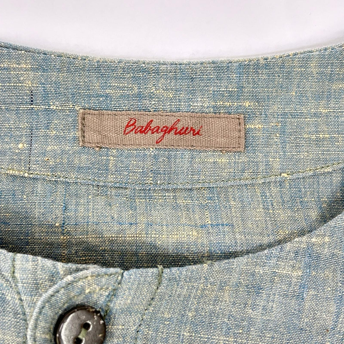 Babaghuri ババグーリ JO512FJ851 21SS ブルー コットン ドレス ワンピース ワンピース