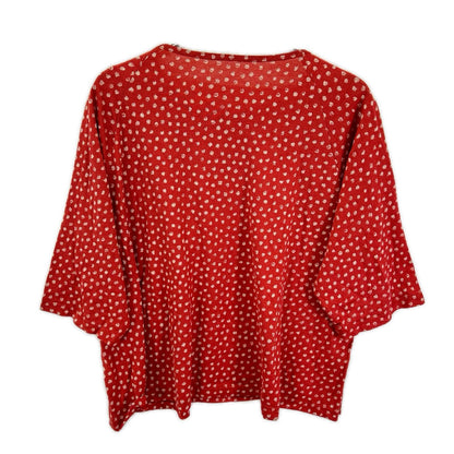 Babaghuri ババグーリ JO563UB031 26AW レッド ハツユキのレディスカットソー トップス