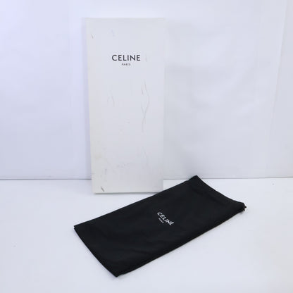 CELINE セリーヌ P190009668 ブラック ムートンレザー ボアライニング ロングブーツ シューズ