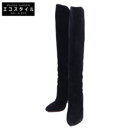 CHRISTIAN LOUBOUTIN クリスチャンルブタン 3201081 ブラック Eleonor Botta 100 Arabica OTK Knee HighHeelBoot シューズ