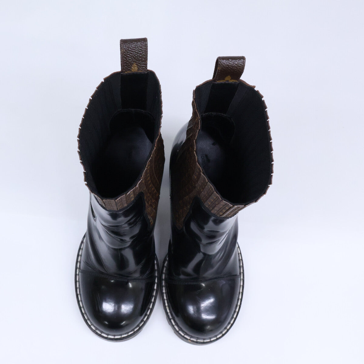 LOUIS VUITTON ルイヴィトン M12267 スタートレイルライン モノグラム レザー アンクルブーツ シューズ
