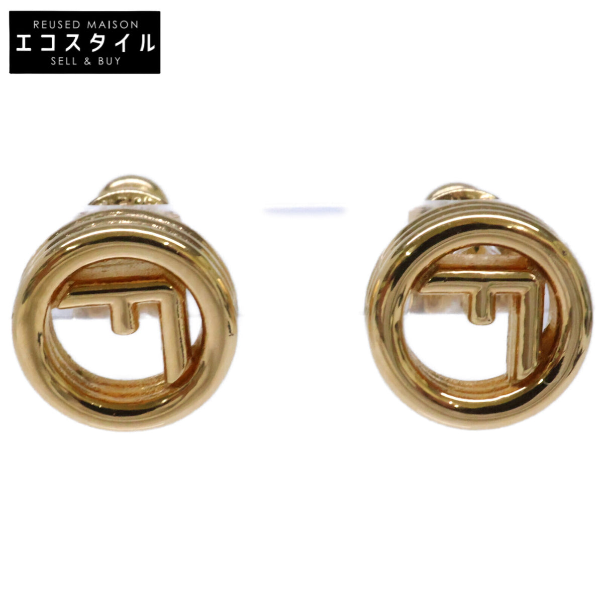 FENDI フェンディ 【美品】8AK98 9B08 F IS FENDI エフ イズ フェンディ ピアス