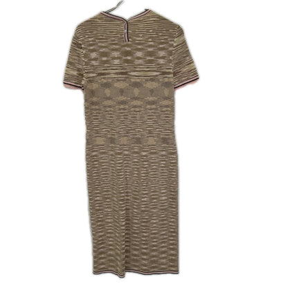 MISSONI ミッソーニ ブラウン系 ウールナイロン ボーダー ニット ワンピース ワンピース
