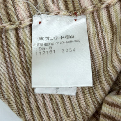 MISSONI ミッソーニ ブラウン系 ウールナイロン ボーダー ニット ワンピース ワンピース